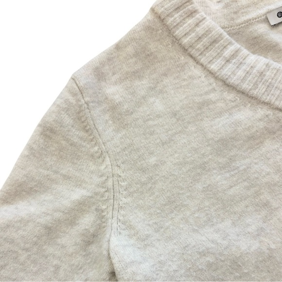 Athleta Westwood Sweater in Cream Merino Wool Blend Size Medium - Picture 6 of 7